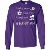 A Happy Me Long Sleeve Ultra Cotton T-shirt - Crafter4Life - 12