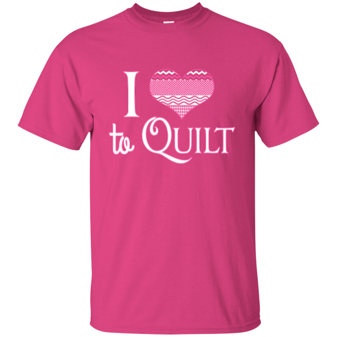 I Heart to Quilt Custom Ultra Cotton T-Shirt - Crafter4Life - 9