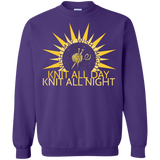 Wish I May Knit Crewneck Sweatshirts