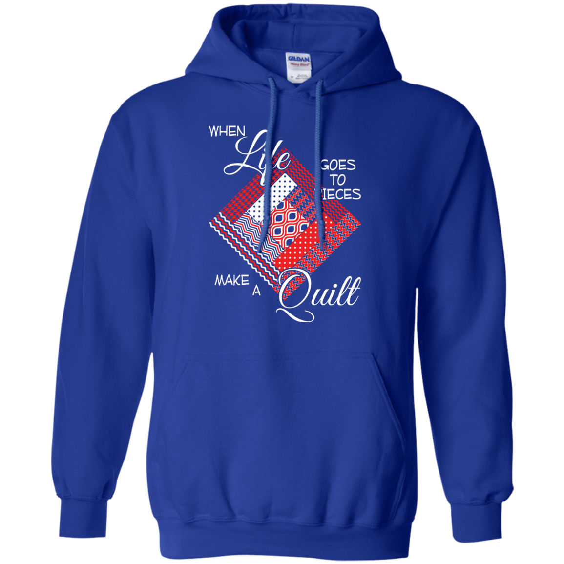 Make a Quilt (red) Pullover Hoodies - Crafter4Life - 8
