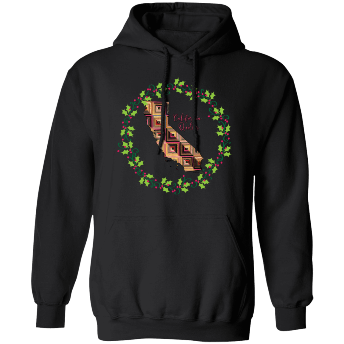 California Quilter Christmas Pullover Hoodie