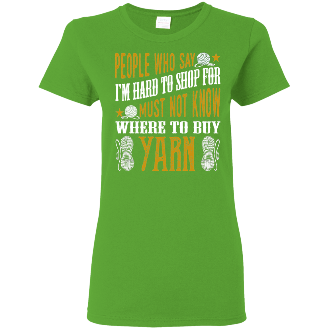 Where to Buy Yarn Ladies' Cotton T-Shirt