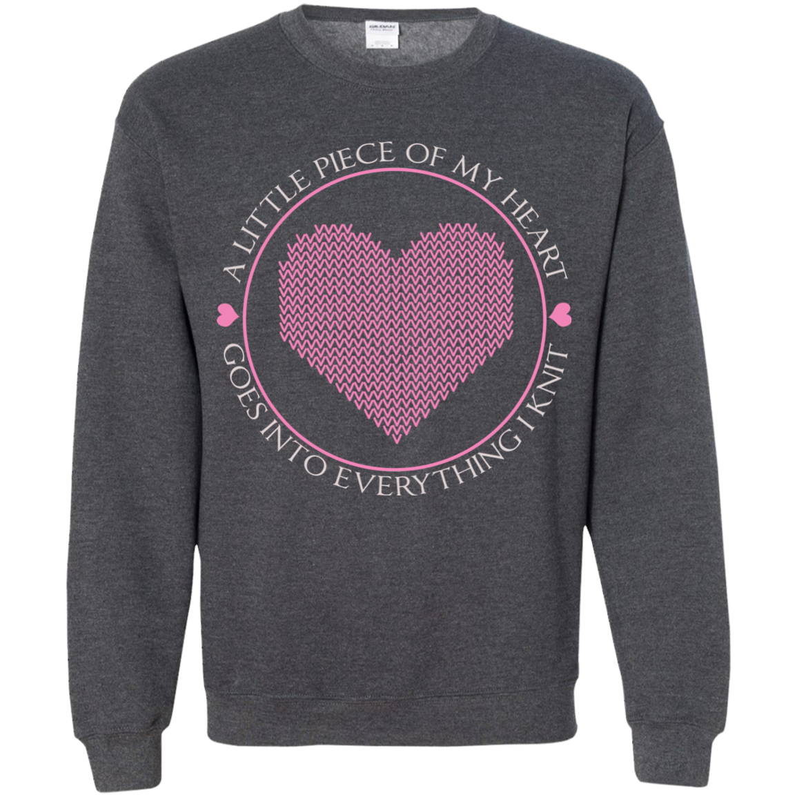 Piece of My Heart (Knit) Crewneck Pullover Sweatshirt
