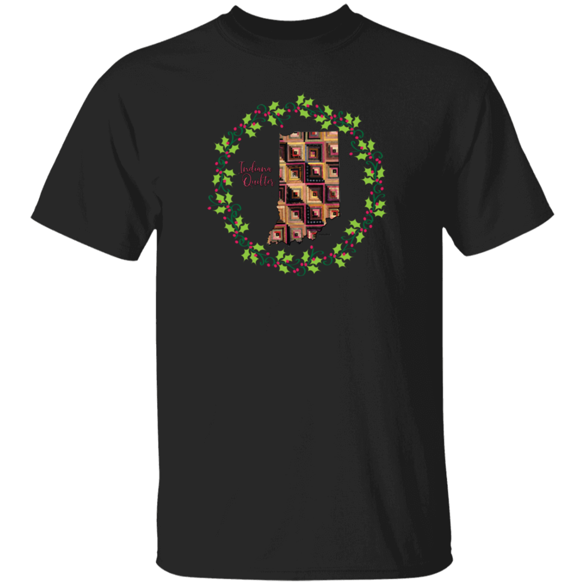 Indiana Quilter Christmas T-Shirt