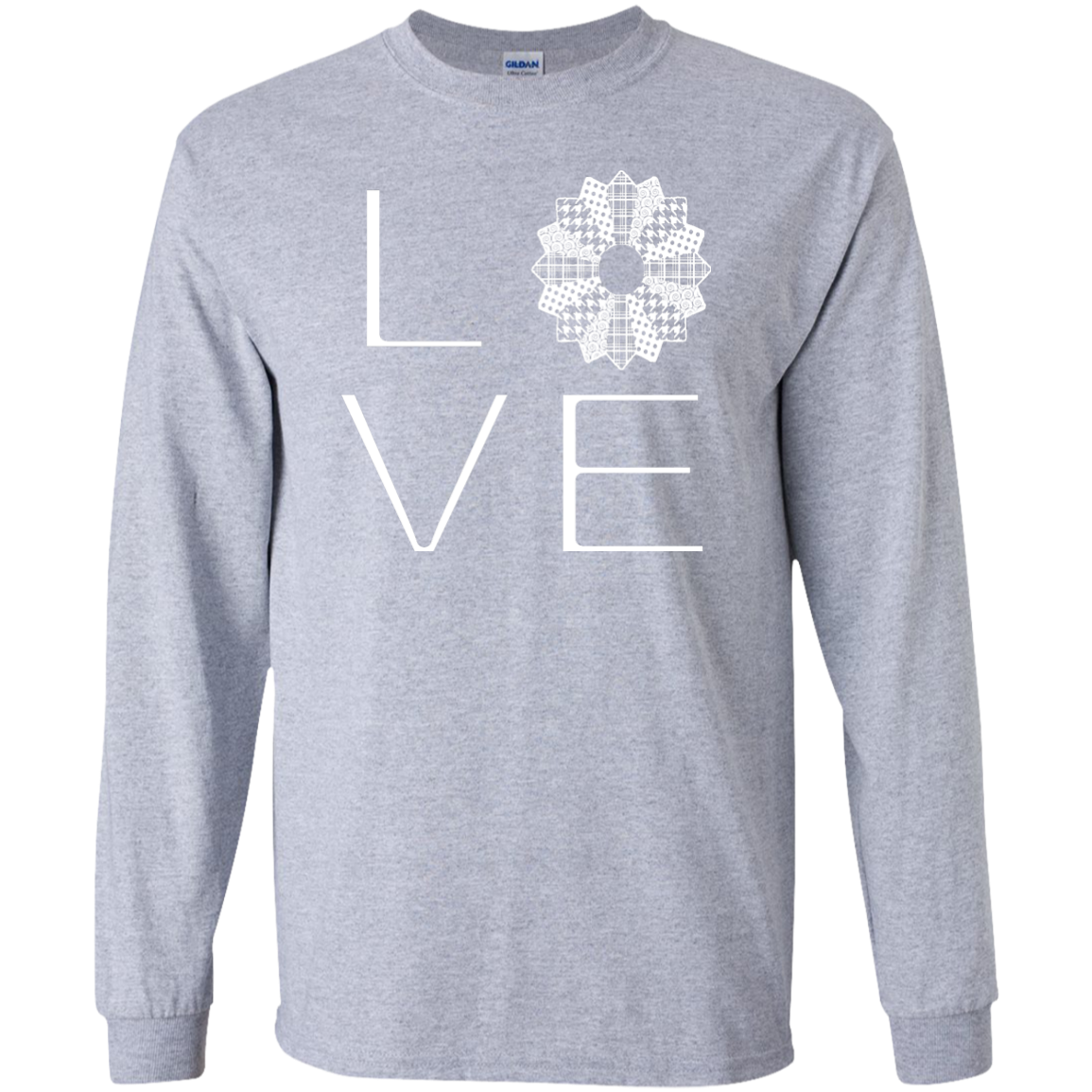 LOVE Quilting LS Ultra Cotton T-shirt - Crafter4Life - 2