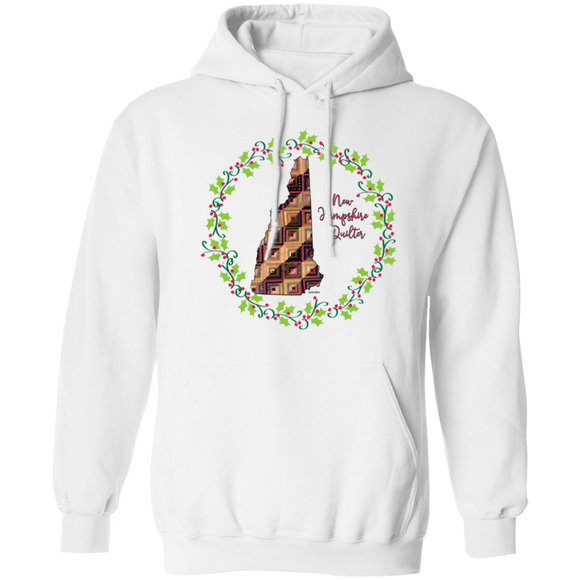 New Hampshire Quilter Christmas Pullover Hoodie