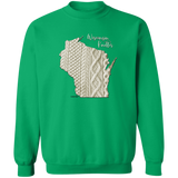 Wisconsin Knitter Crewneck Pullover Sweatshirt