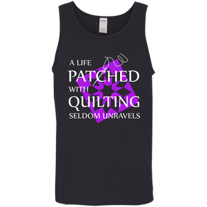 Quilting Seldom Unravels Cotton Tank Top