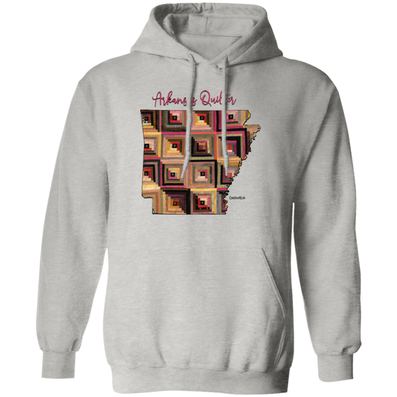 Arkansas Quilter Pullover Hoodie, Gift for Quilting Friends and Family