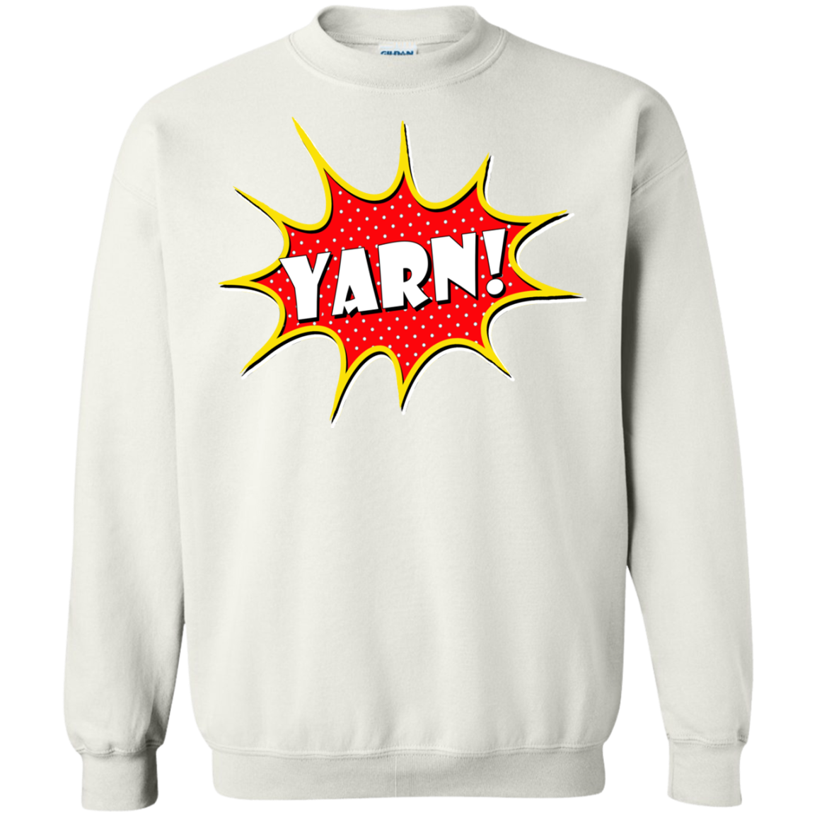 Yarn! Comic Starburst Crewneck Pullover Sweatshirt