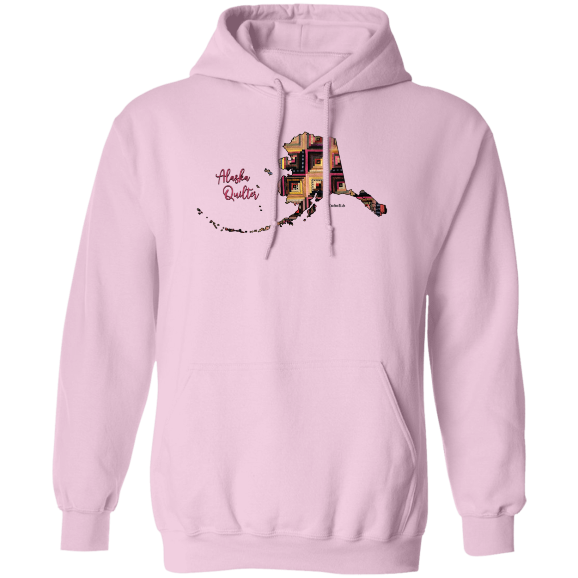 Alaska Quilter Pullover Hoodie, Gift for Quilting Friends and Family