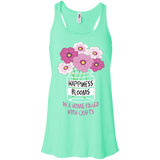 Happiness Blooms with Crafts Bella+Canvas Juniors Flowy Racerback Tank - Crafter4Life - 5