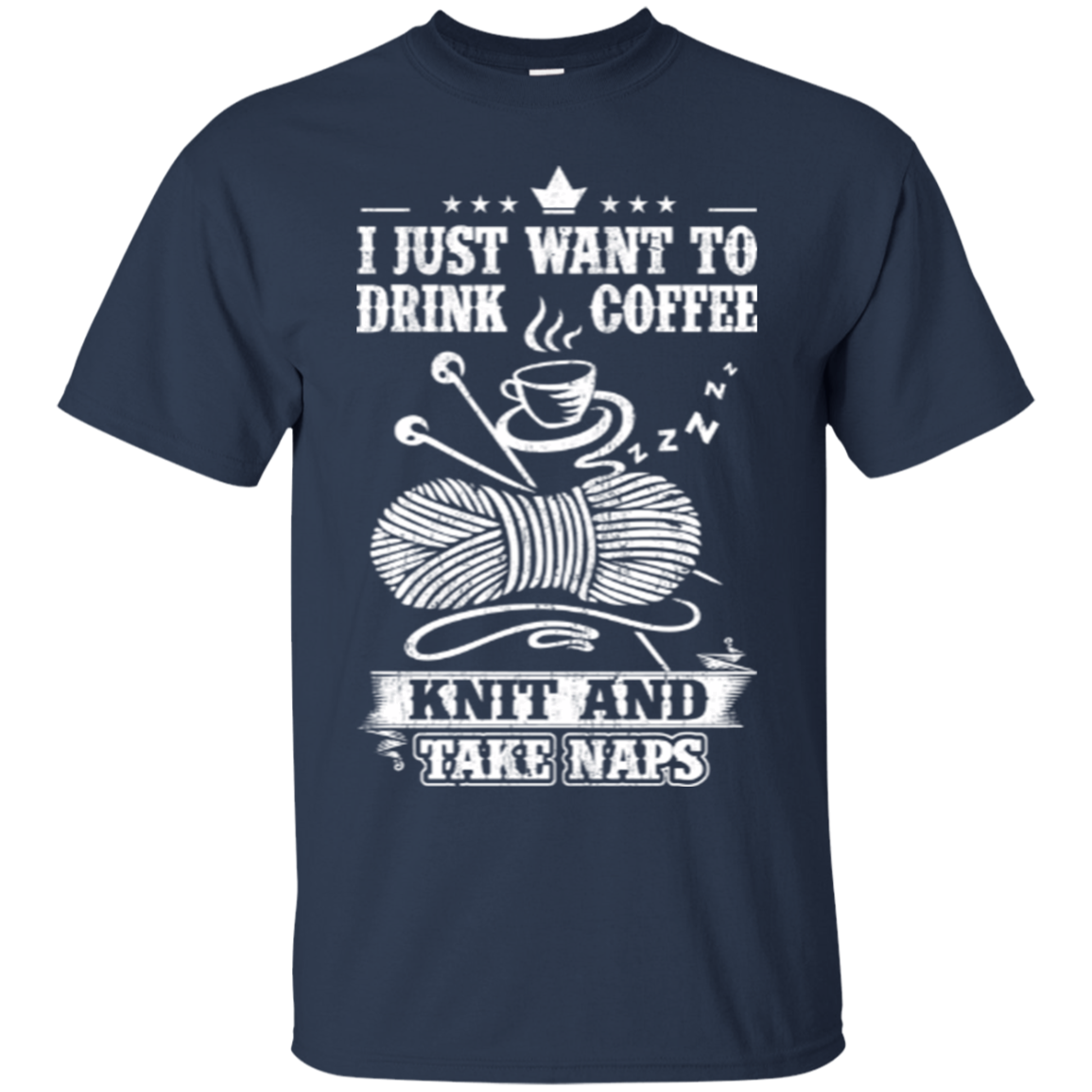 Coffee-Knit-Nap Custom Ultra Cotton T-Shirt - Crafter4Life - 8