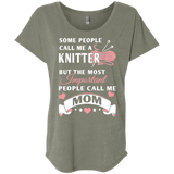 Knitter Mom Ladies Triblend Dolman Sleeve