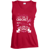 Crochet Mom Ladies Sleeveless V-neck - Crafter4Life - 1