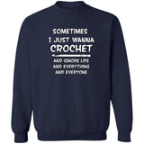 Just Wanna Crochet Sweatshirt