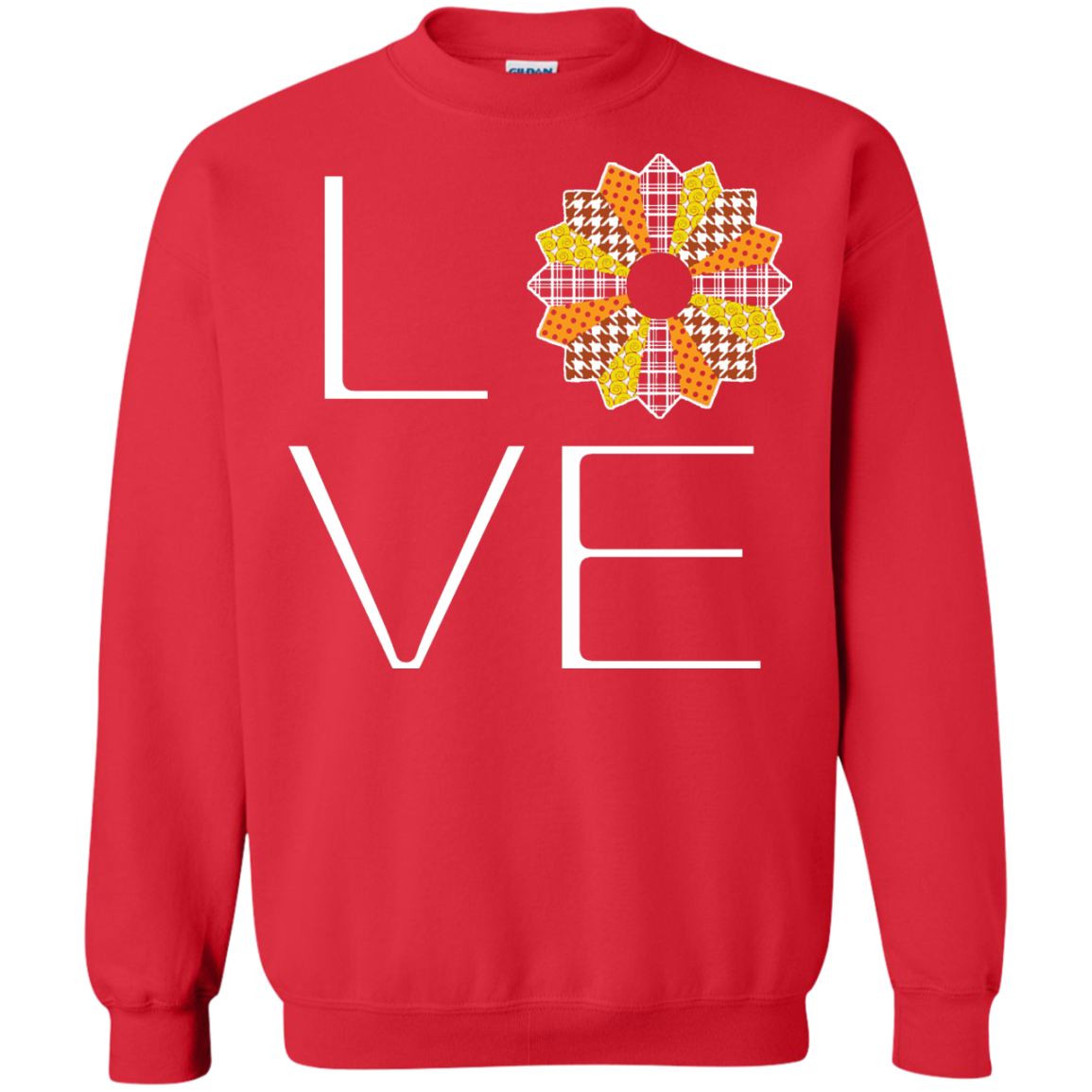 LOVE Quilting (Fall Colors) Crewneck Sweatshirts - Crafter4Life - 5