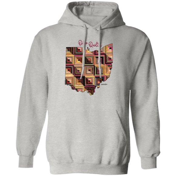 Ohio Quilter Pullover Hoodie, Gift for Quilting Friends and Family