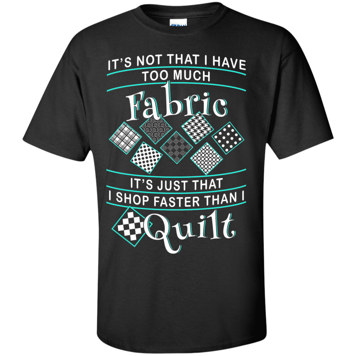I Shop Faster than I Quilt Custom Ultra Cotton T-Shirt - Crafter4Life - 2