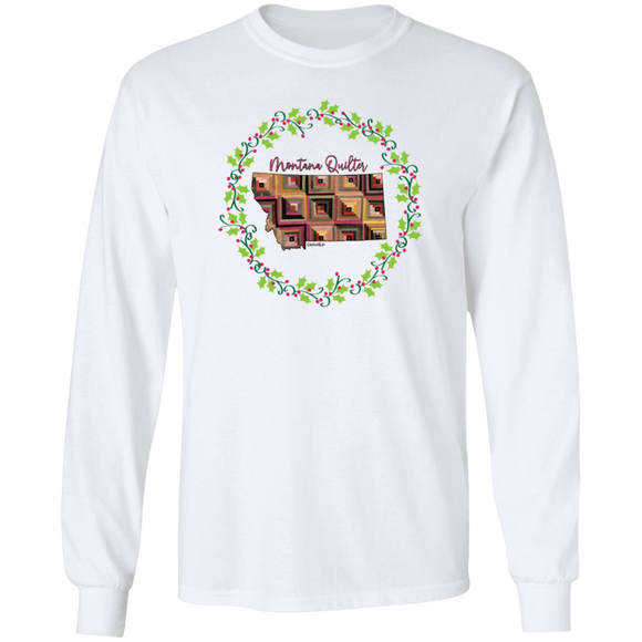 Montana Quilter Christmas LS Ultra Cotton T-Shirt