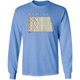 North Dakota Knitter LS Ultra Cotton T-Shirt