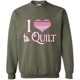 I Heart to Quilt Crewneck Sweatshirts - Crafter4Life - 8