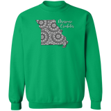 Missouri Crocheter Crewneck Pullover Sweatshirt