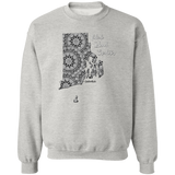 Rhode Island Crocheter Crewneck Pullover Sweatshirt