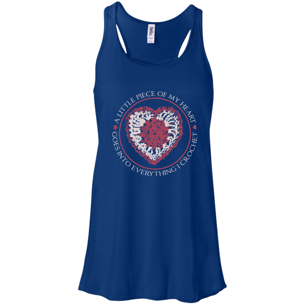 Piece of My Heart (Crochet) Flowy Racerback Tank