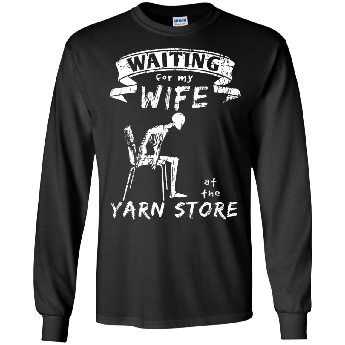 Waiting at the Yarn Store Long Sleeve T-Shirt - Crafter4Life - 2