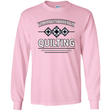I'm Happiest When I'm Quilting LS Ultra Cotton T-Shirt