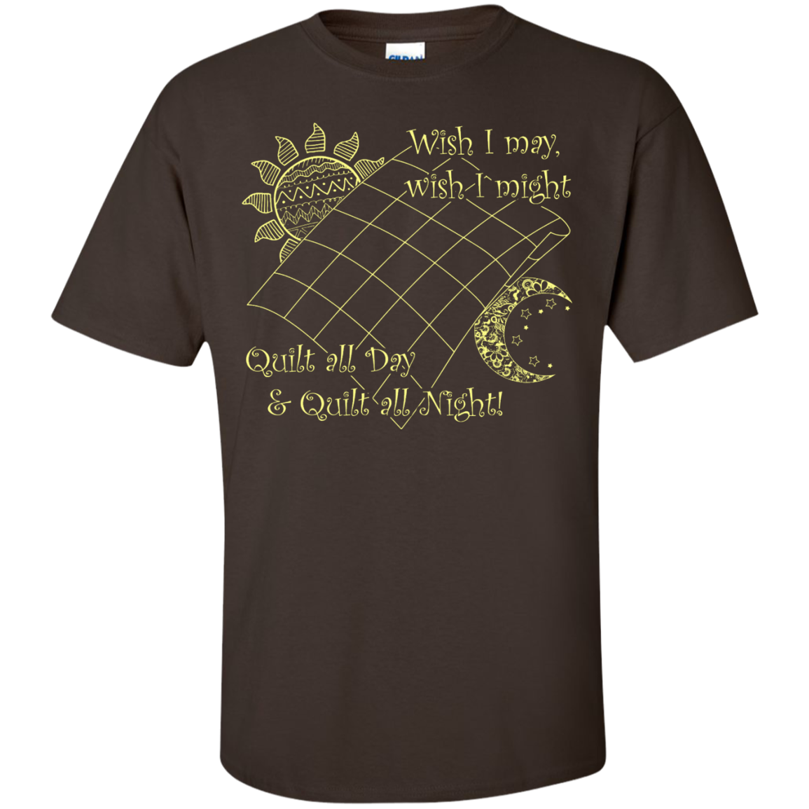 Wish I May Quilt Custom Ultra Cotton T-Shirt - Crafter4Life - 4