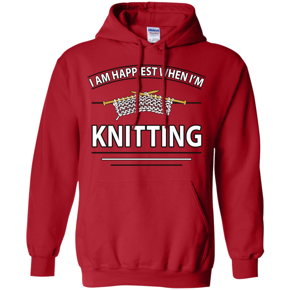 I Am Happiest When I'm Knitting Pullover Hoodies - Crafter4Life - 8