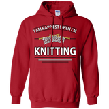 I Am Happiest When I'm Knitting Pullover Hoodies - Crafter4Life - 8