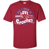 Time to Crochet Custom Ultra Cotton T-Shirt - Crafter4Life - 6
