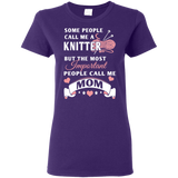 Knitter Mom Ladies' Cotton T-Shirt