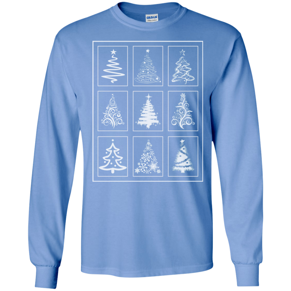 Christmas Tree Quilt LS Ultra Cotton T-Shirt