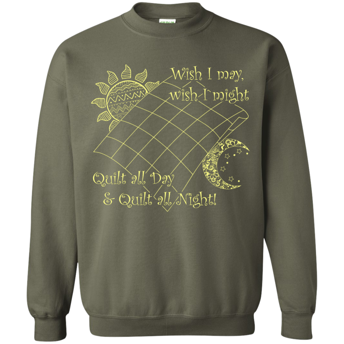 Wish I May Quilt Crewneck Sweatshirts - Crafter4Life - 10