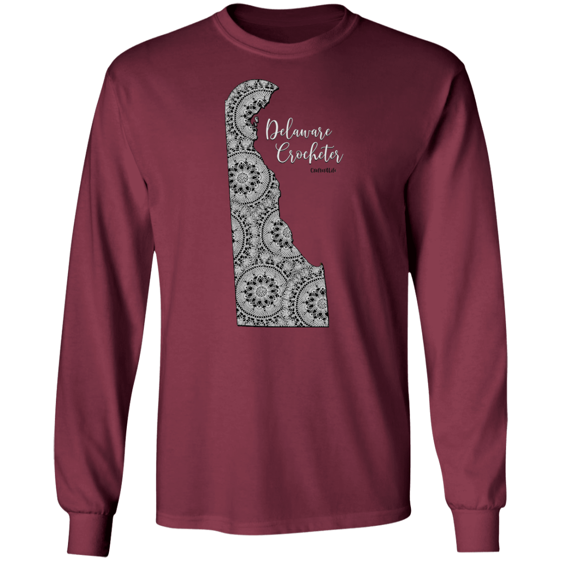 Delaware Crocheter LS Ultra Cotton T-Shirt