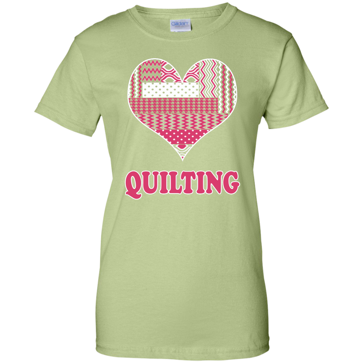 Heart Quilting Ladies Custom 100% Cotton T-Shirt - Crafter4Life - 10