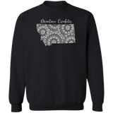 Montana Crocheter Crewneck Pullover Sweatshirt