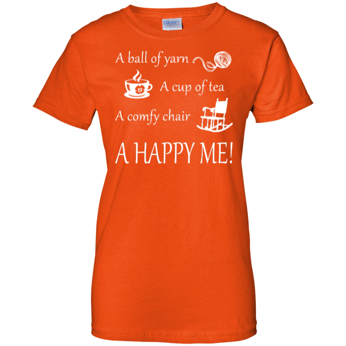 A Happy Me Ladies Custom 100% Cotton T-Shirt - Crafter4Life - 10
