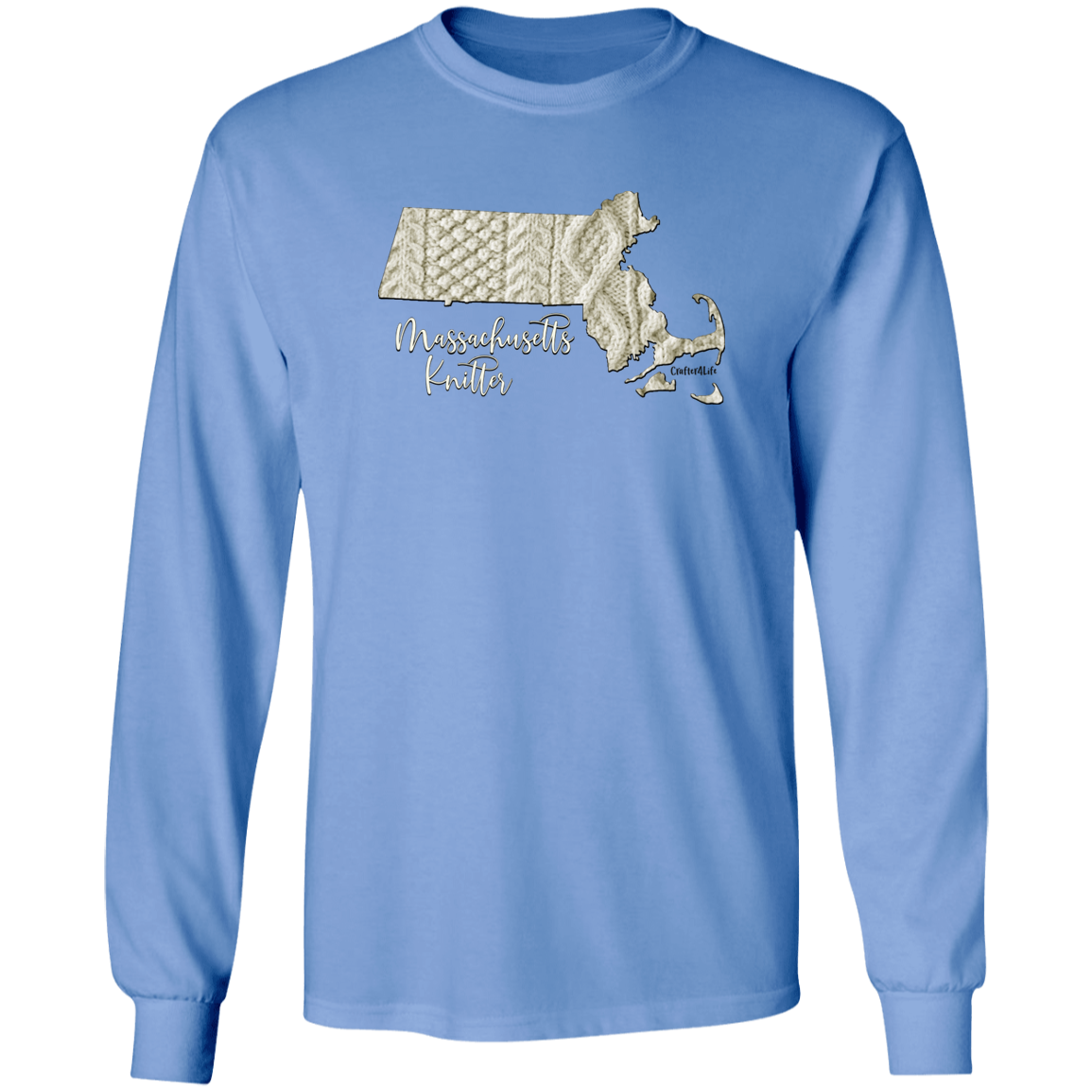 Massachusetts Knitter LS Ultra Cotton T-Shirt
