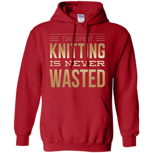 Time Spent Knitting Pullover Hoodies - Crafter4Life - 1