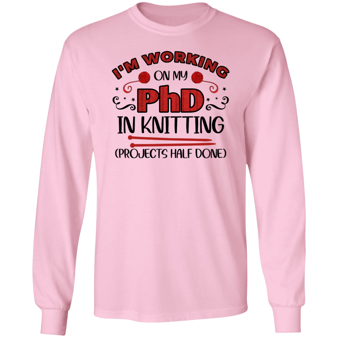 PhD in Knitting LS Ultra Cotton T-Shirt