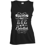 Scrapbookers Don't Lie Ladies Sleeveless V-Neck - Crafter4Life - 2