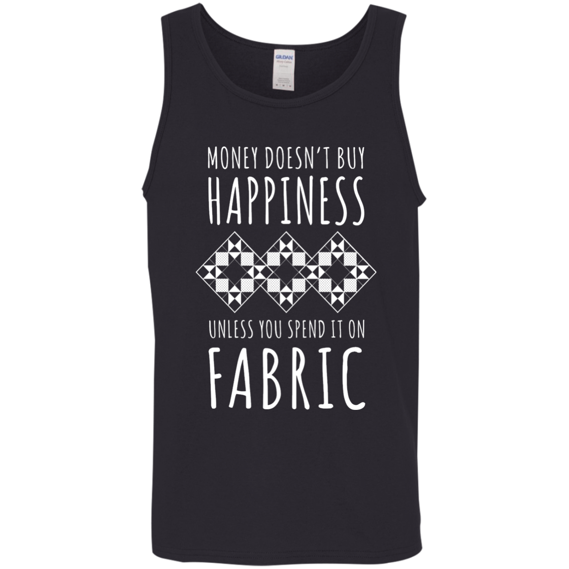 Money Doesn't Buy Happiness (Fabric) Cotton Tank Top