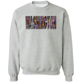 Washington Crochet Crewneck Pullover Sweatshirt