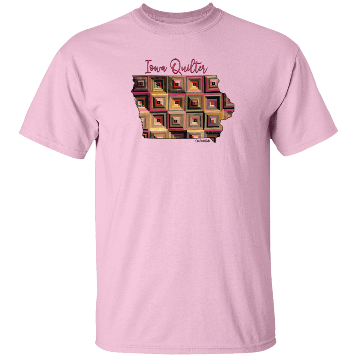 Iowa Quilter T-Shirt, Gift for Quilting Friends and Family