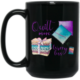 Quilt More, Worry Less Mugs